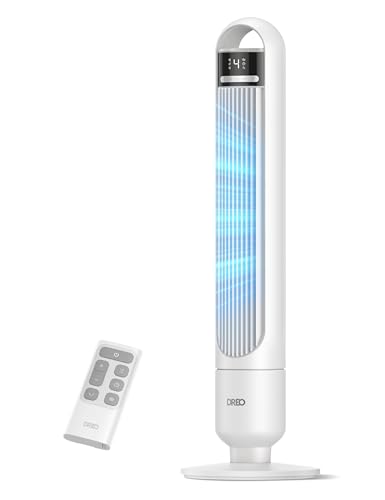 DREO Ventilateur Colonne Silencieux 23 dB Sans Lame