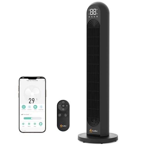 EcoNour Ventilateur Tour Intelligent WiFi Sans Pales 42 Pouces